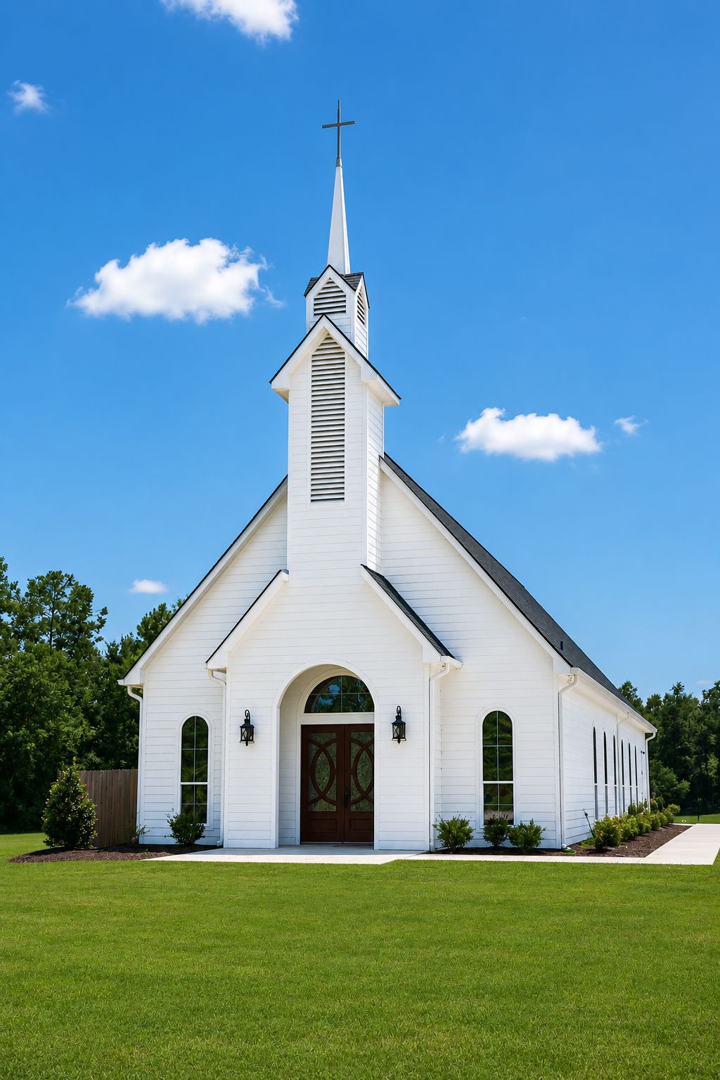 The 1442 Church of Christ building on FM 1442 in Orange, Texas